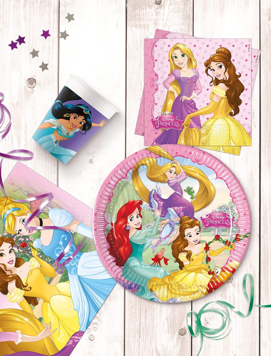 Kit compleanno Principesse Disney per 32 persone